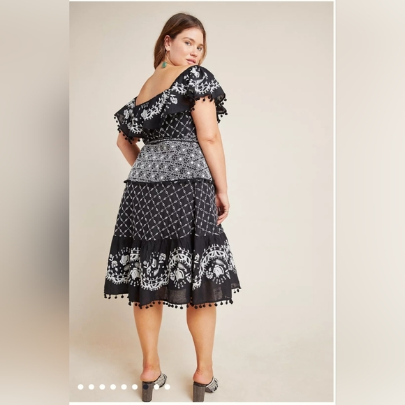 Anthropologie Marisol Off-The-Shoulder Midi Dress - Picture 8 of 15